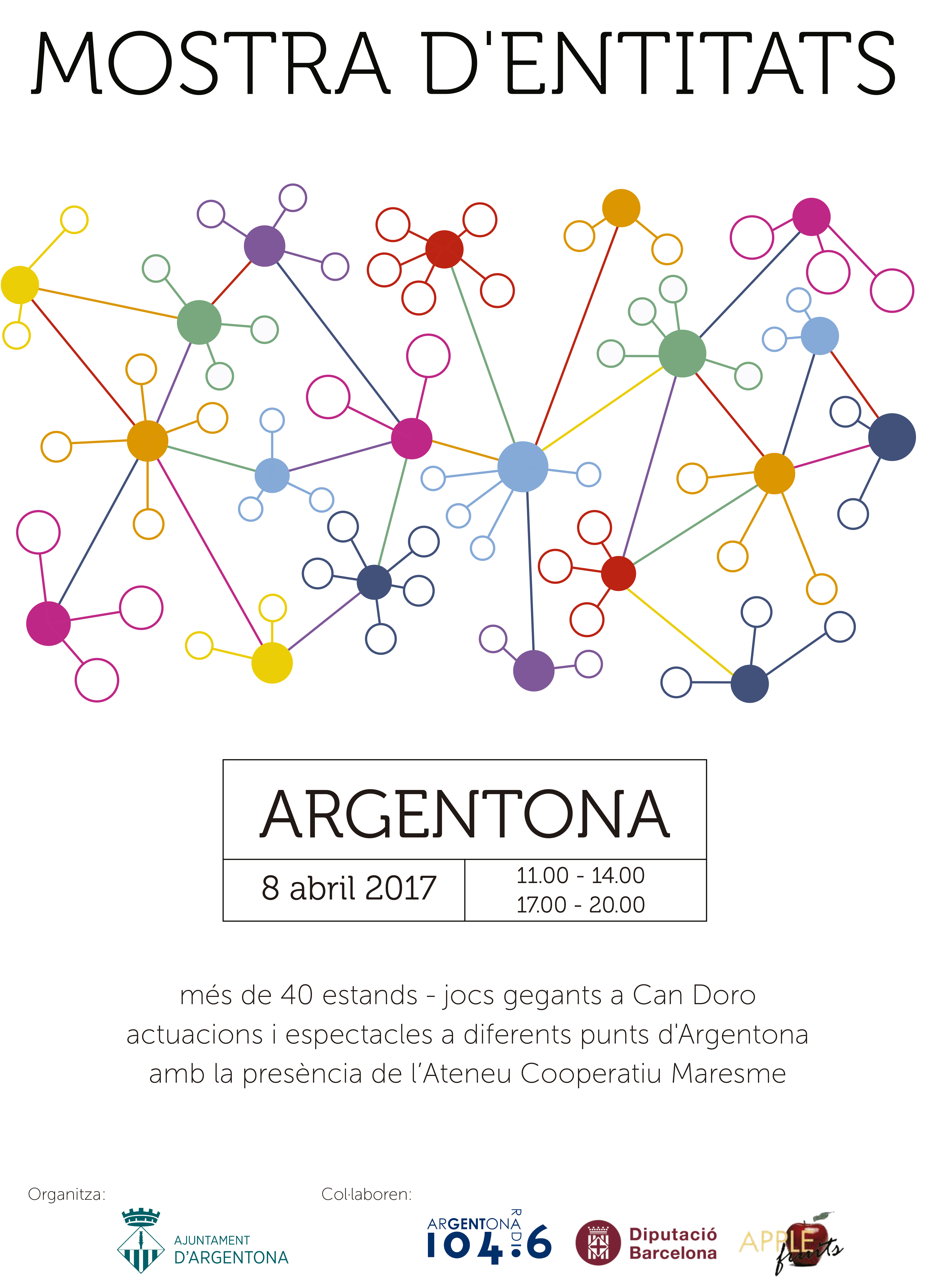 EL 8 D’ABRIL AGIM A LA MOSTRA D’ENTITATS D’ARGENTONA